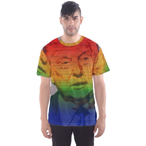 Rainbow Trump  Men s Sport Mesh Tee by Valentinaart