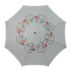 Bicycle Sports Drawing Minimalism Golf Umbrellas by Simbadda