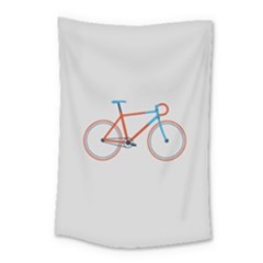 Bicycle Sports Drawing Minimalism Small Tapestry by Simbadda