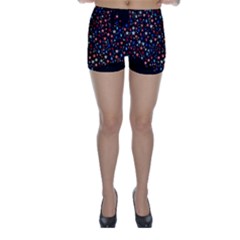 America Usa Map Stars Vector  Skinny Shorts by Simbadda