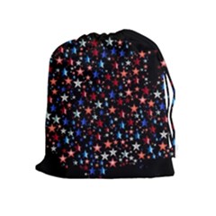 America Usa Map Stars Vector  Drawstring Pouches (extra Large) by Simbadda