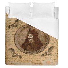 Count Vlad Dracula Duvet Cover (queen Size) by Valentinaart