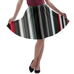 Miracle Mile Pattern A-line Skater Skirt by Simbadda