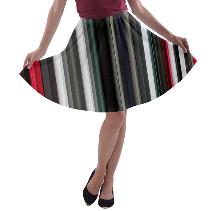 Miracle Mile Pattern A-line Skater Skirt