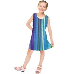 Color Stripes Kids  Tunic Dress by Simbadda