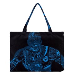 Warrior - Blue Medium Tote Bag by Valentinaart