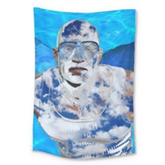 Swimming Angel Large Tapestry by Valentinaart