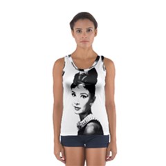 Audrey Hepburn Women s Sport Tank Top  by Valentinaart