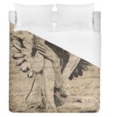 Vintage Angel Duvet Cover (queen Size) by Valentinaart