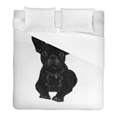 Bulldog Duvet Cover (full/ Double Size) by Valentinaart