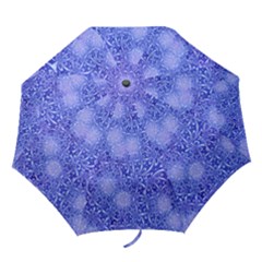 Retro Flower Pattern Design Batik Folding Umbrellas by Simbadda