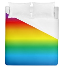 Rainbow Background Colourful Duvet Cover (queen Size) by Simbadda