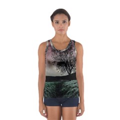 Sky Landscape Nature Clouds Women s Sport Tank Top  by Simbadda