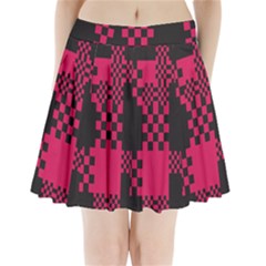 Cube Square Block Shape Creative Pleated Mini Skirt by Simbadda