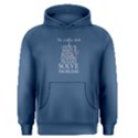 Blue i m a office clerk, i solve problems Men s Pullover Hoodie View1