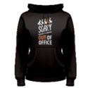 Black sorry out of office Women s Pullover Hoodie View1