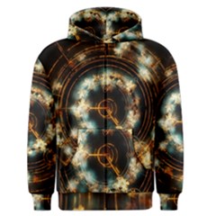 Science Fiction Energy Background Men s Zipper Hoodie by Simbadda