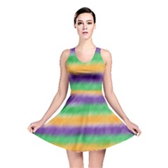 Mardi Gras Strip Tie Die Reversible Skater Dress by PhotoNOLA