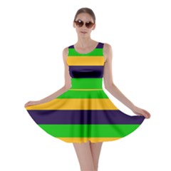 Mardi Gras Stripes Skater Dress by PhotoNOLA