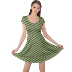 Mardi Gras Checker Boards Cap Sleeve Dresses by PhotoNOLA