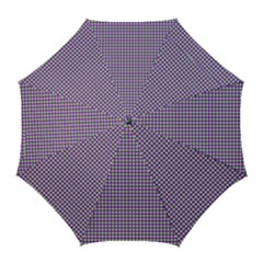 Mardi Gras Purple Plaid Golf Umbrellas by PhotoNOLA