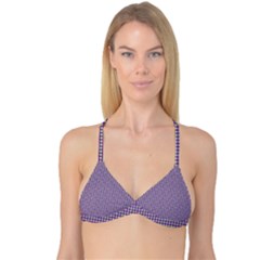 Mardi Gras Purple Plaid Reversible Tri Bikini Top by PhotoNOLA