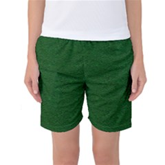 Texture Green Rush Easter Women s Basketball Shorts by Simbadda