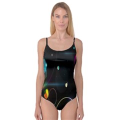 Glare Light Luster Circles Shapes Camisole Leotard  by Simbadda