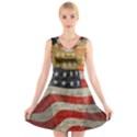 American president V-Neck Sleeveless Skater Dress View1