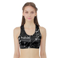 School Board  Sports Bra With Border by Valentinaart