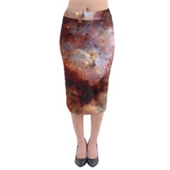 Carina Nebula Midi Pencil Skirt by SpaceShop