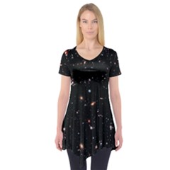 Extreme Deep Field Short Sleeve Tunic  by SpaceShop