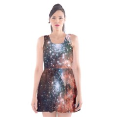 Star Cluster Scoop Neck Skater Dress by SpaceShop