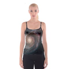 Whirlpool Galaxy And Companion Spaghetti Strap Top by SpaceShop