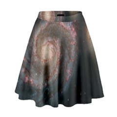 Whirlpool Galaxy And Companion High Waist Skirt by SpaceShop