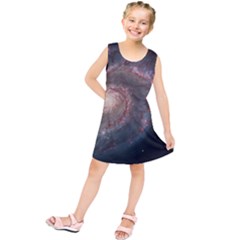 Whirlpool Galaxy And Companion Kids  Tunic Dress by SpaceShop