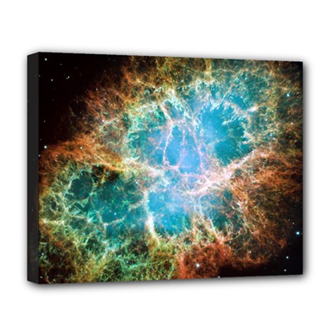 Crab Nebula Deluxe Canvas 20  X 16   by SpaceShop