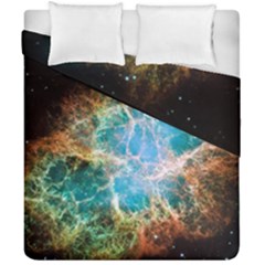 Crab Nebula Duvet Cover Double Side (california King Size) by SpaceShop