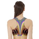 Symmetric Fractal Sports Bra with Border View2