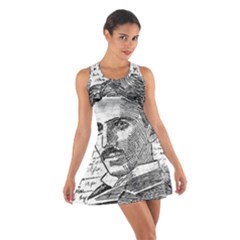 Nikola Tesla Cotton Racerback Dress by Valentinaart