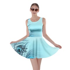 Feathery Background Skater Dress by Simbadda