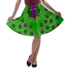 Smoking Hot Cartoon Lady A-line Skater Skirt by pepitasart