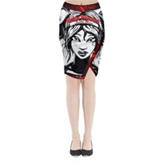 Sickle Cell Is Me Picsart 1482705574799 Midi Wrap Pencil Skirt by shawnstestimony