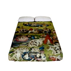 Hieronymus Bosch Garden Of Earthly Delights Fitted Sheet (full/ Double Size) by MasterpiecesOfArt