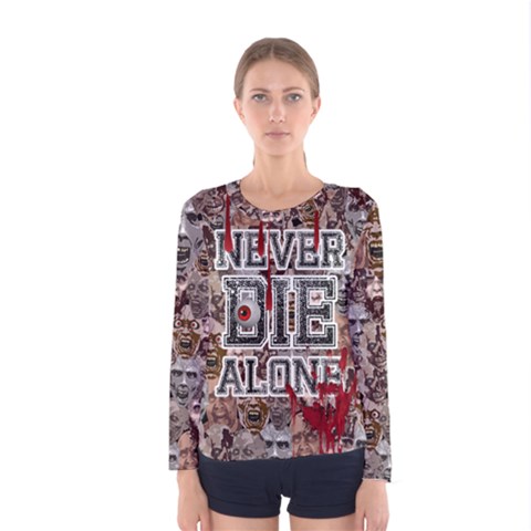 Zombie Women s Long Sleeve Tee by PattyVilleDesigns