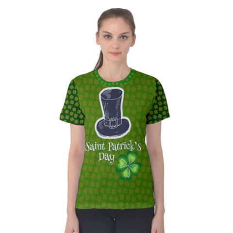 St Patricks Day, Women s Cotton Tee by PattyVilleDesigns