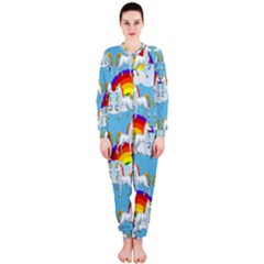 Rainbow Pony  Onepiece Jumpsuit (ladies)  by Valentinaart