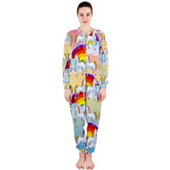 Rainbow Pony  Onepiece Jumpsuit (ladies)  by Valentinaart