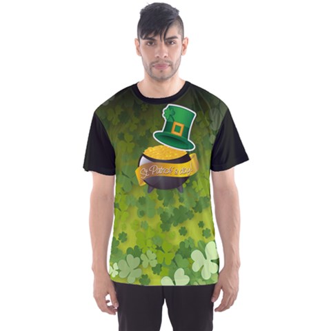 St Patricks Day Men s Sport Mesh Tee by PattyVilleDesigns