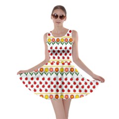 Ladybugs And Flowers Skater Dress by Valentinaart